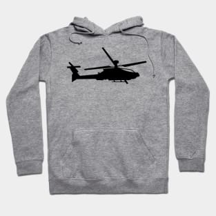 Black Helicopter Apache Blackhawk Hoodie